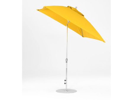 7.5 Ft Square Frankford Patio Umbrella | Crank Auto-Tilt Mechanism Fashion