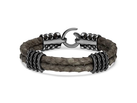 B494P Black Diamond Black Plated Grey Python Online now