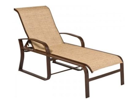 Woodard Cayman Isle Sling Adjustable Chaise Lounge- Item 2FH470 For Cheap