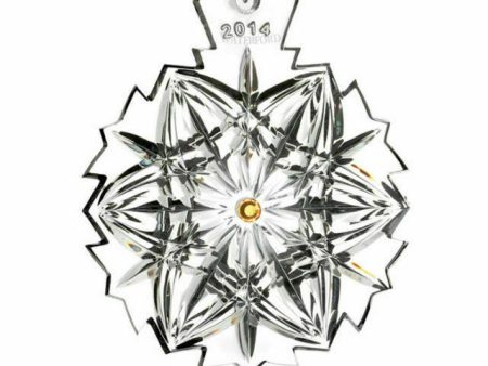 Waterford Snowflake Wishes 2014 Peace Ornament Sale