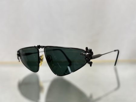 MOSCHINO MM503 Gun Metal Rimless Cherub Sunglasses Hot on Sale