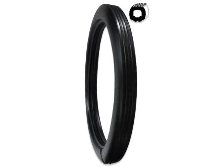 7  Black Vinyl Tire (Set of 2) - Fits 7  O. D. Rim | Item #: 07-307 Fashion