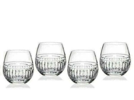 Waterford Marquis Addison Set of 4 Stemless Wine Glasses on Sale