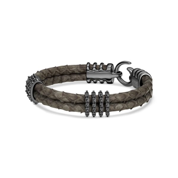 B494P Black Diamond Black Plated Grey Python Online now