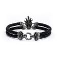 B513 Stingray Gear Black Plated Silver Fashion