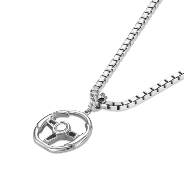 StingHD Racing: Solid Silver Steering Wheel Pendant Online