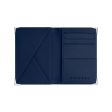 StingHD Navy Blue Crocodile Leather Wallet with Silver Accents on Sale