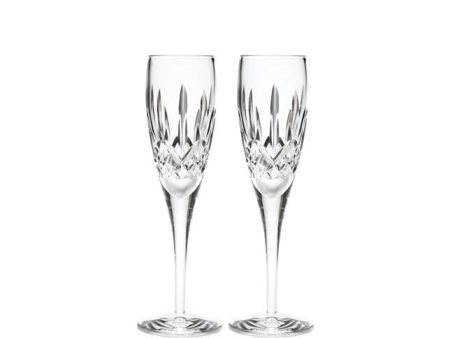 Waterford Lismore Nouveau Flutes, Pair Supply