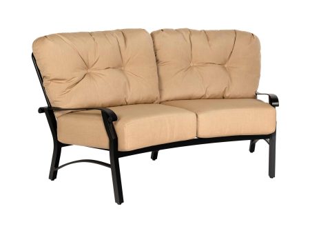 Woodard Cortland Cushion Crescent Loveseat | 4Z0463 Online Hot Sale