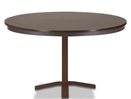 Telescope Casual Marine Grade Polymer 48  Round Dining Table with Pedestal Base Online now