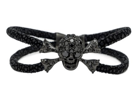 B477 StingHD Black Diamond Skull with Black Diamond Eyes For Cheap