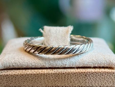 DAVID YURMAN Stack 925 Sterling Silver Cable Collectibles Ring SZ7 Online Sale