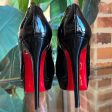 CHRISTIAN LOUBOUTIN Black Patent Leather Kate Pumps on Sale