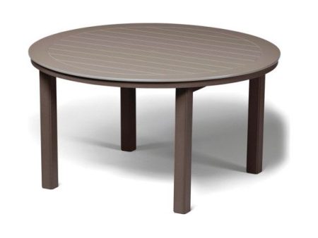 Telescope Casual Marine Grade Polymer 54   Round Dining Table w Umbrella Hole | T020 Cheap