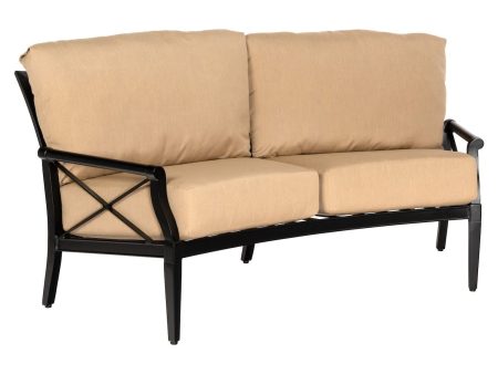 Woodard Andover Cushion Crescent Loveseat | 510463 Fashion