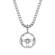 StingHD Racing: Solid Silver Steering Wheel Pendant Online