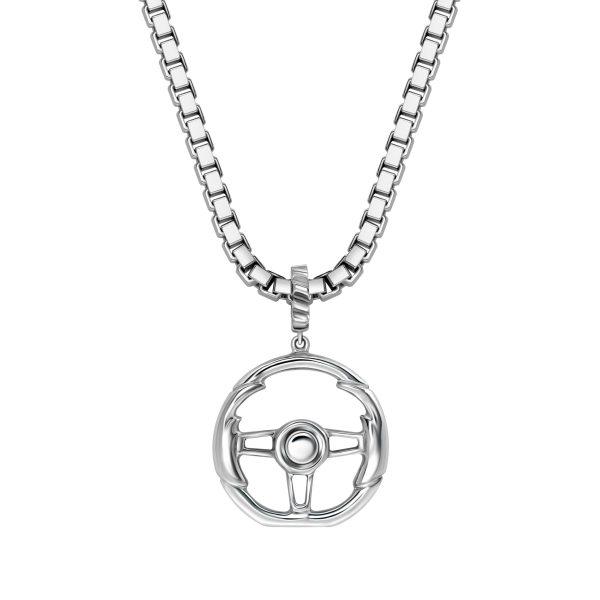 StingHD Racing: Solid Silver Steering Wheel Pendant Online