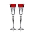 Waterford Times Square 2023 Love Ruby Flute, Set of 2 Discount