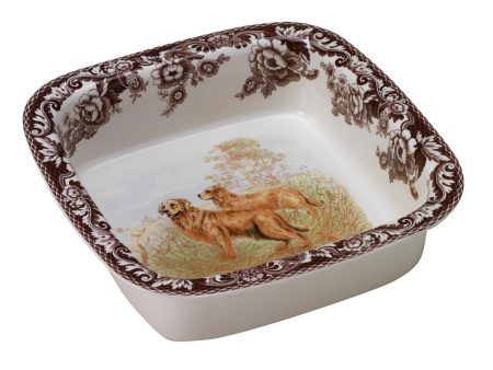 Woodland Accessory, Square Rim Dish, G. Retriever Online Hot Sale