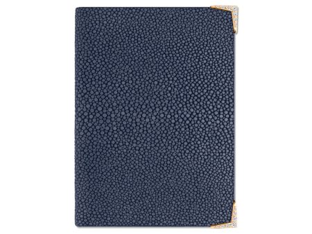 StingHD Diamond-Encrusted Rose Gold & Navy Blue Stingray Leather Wallet Online Sale