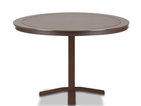 Telescope Casual Marine Grade Polymer 42  Round Dining Table with Pedestal Base Supply