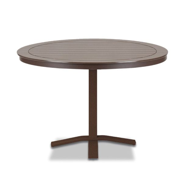 Telescope Casual Marine Grade Polymer 42  Round Dining Table with Pedestal Base Supply