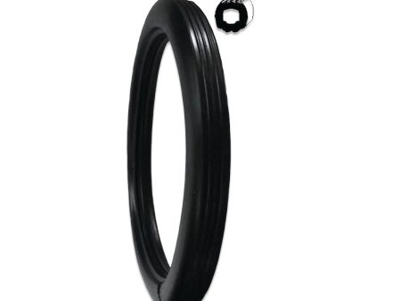 8  Black Vinyl Tire (Set of 2) - Fits 8  O. D. Rim | Item #: 07-308 Cheap