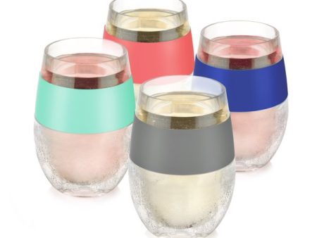 TB Freeze Cooling Wine Glasses, Set of 4 Discount