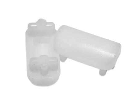 1-1 2  x 3 4  Domed Chair Leg Insert | White | Item 30-629 For Cheap