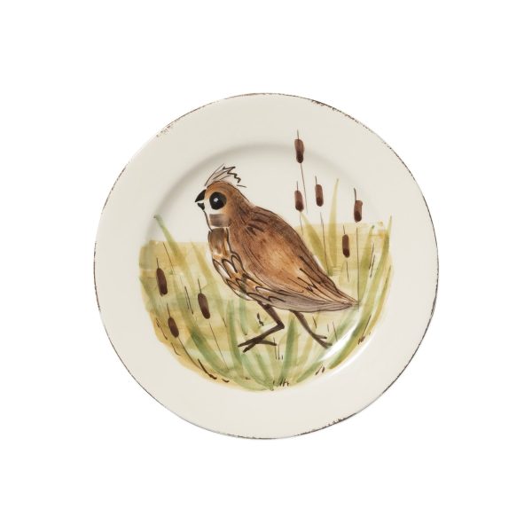 Vietri Wildlife Salad Plate, Quail Discount