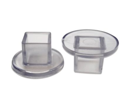 5 8  Square 1-1 2  Rd Flange Chair Leg Protector | Clear | Item 30-723 Supply