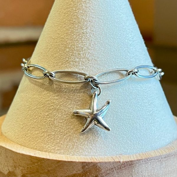 TIFFANY&CO. Elsa Peretti Starfish .925 Sterling Silver Link Bracelet Online now