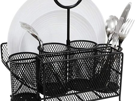 Metal Napkin and Flatware Caddy Sale