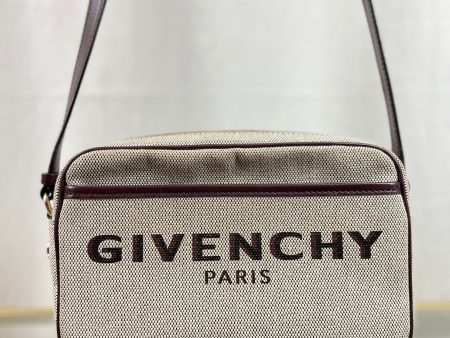 GIVENCHY Bond Beige Canvas Crossbody Sale