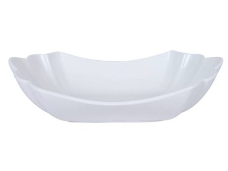 Le Regalo Scalloped Porcelain Serving Bowl For Discount