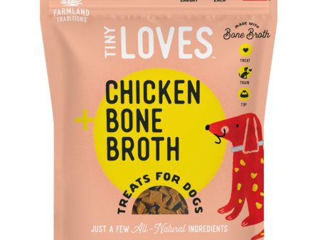 Farmland Traditions Tiny Loves Chicken w Bone Broth Dog Treats 1ea 6oz. Fashion