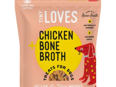 Farmland Traditions Tiny Loves Chicken w Bone Broth Dog Treats 1ea 16oz. For Discount