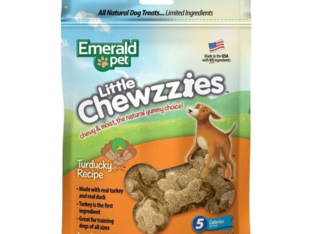 Emerald Pet Little Chewzzies Dog Treats Turducky 5oz. For Sale