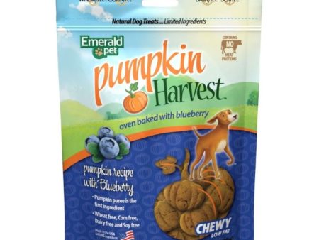 Emerald Pet Pumpkin Harvest Chewy Dog Treats Pumpkin Blueberry 6oz. Hot on Sale