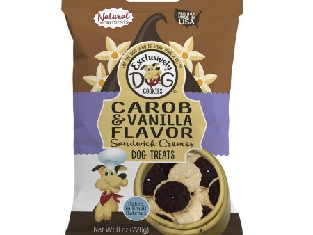 Exclusively Pet Sandwich Cremes Carob Vanilla 8oz. Online Hot Sale