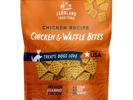 Farmland Traditions Simple Snacks Chicken and Waffle Bites Dog Treats 1ea 16oz. Sale