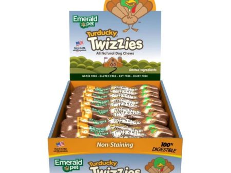 Emerald Pet Twizzies Grain Free Dog Chews Turducky 6 In-30 Pc Online Hot Sale