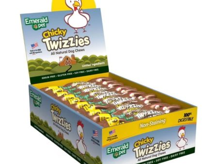 Emerald Pet Twizzies Grain Free Dog Chews Chicky 6 In-30 Pc Online Sale