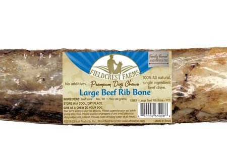 Fieldcrest Farms Beef Rib Bone Dog Chew 25ea LG, 25 ct Online now