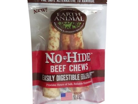 Earth Animal No Hide Beef Chews Dog Treats; Medium 2 Pack Sale