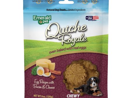 Emerald Pet Quiche Royale Chewy Dog Treat Bacon & Cheese 1ea 6 oz Hot on Sale