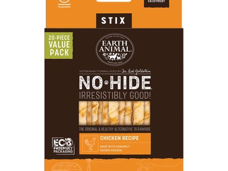 Earth ANIMAL DOG NO-HIDE STIX CHICKEN VALUE 20 PACK Online