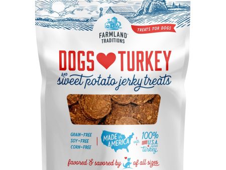 Farmland Traditions Dogs Love Turkey and Sweet Potato Dog Treats 1ea 16oz. For Sale