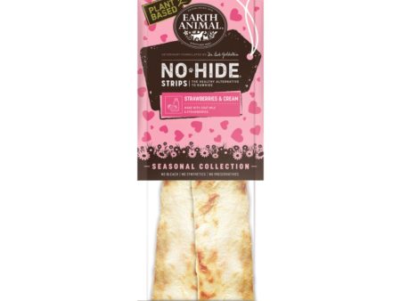 Earth Animal Dog No-Hide Strips Strawberry & Cream 4 Pack Cheap