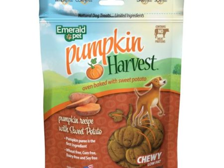 Emerald Pet Pumpkin Harvest Chewy Dog Treats Pumpkin Sweet Potato 6oz. Sale